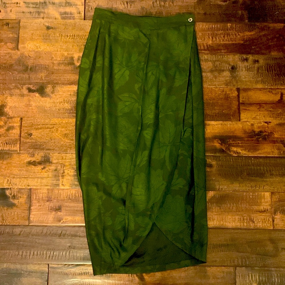 “Genny” Wrap Midi-Skirt